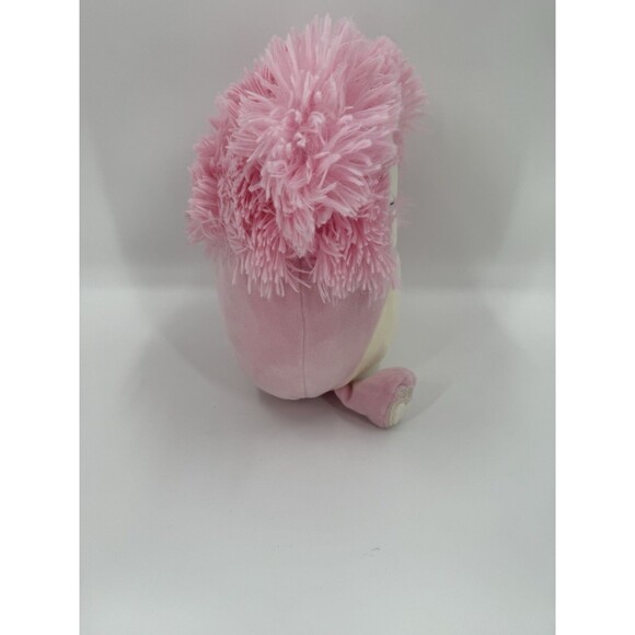 Squismallow Brina the Pink Big Foot Yeti Plush Kelly Toy 12" x 10" x 4" EUC - Picture 10 of 14